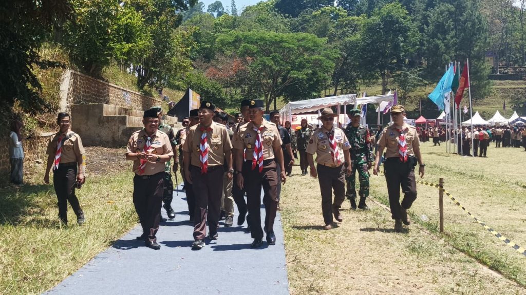 Cawagub Jabar Erwan Setiawan Apresiasi Gerakan Pramuka Raimuna Daerah ke-14 di Buper Kiarapayung
