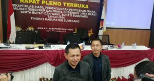 KPU Sumedang Tetapkan Hasil Rekapitulasi Pilkada 2024